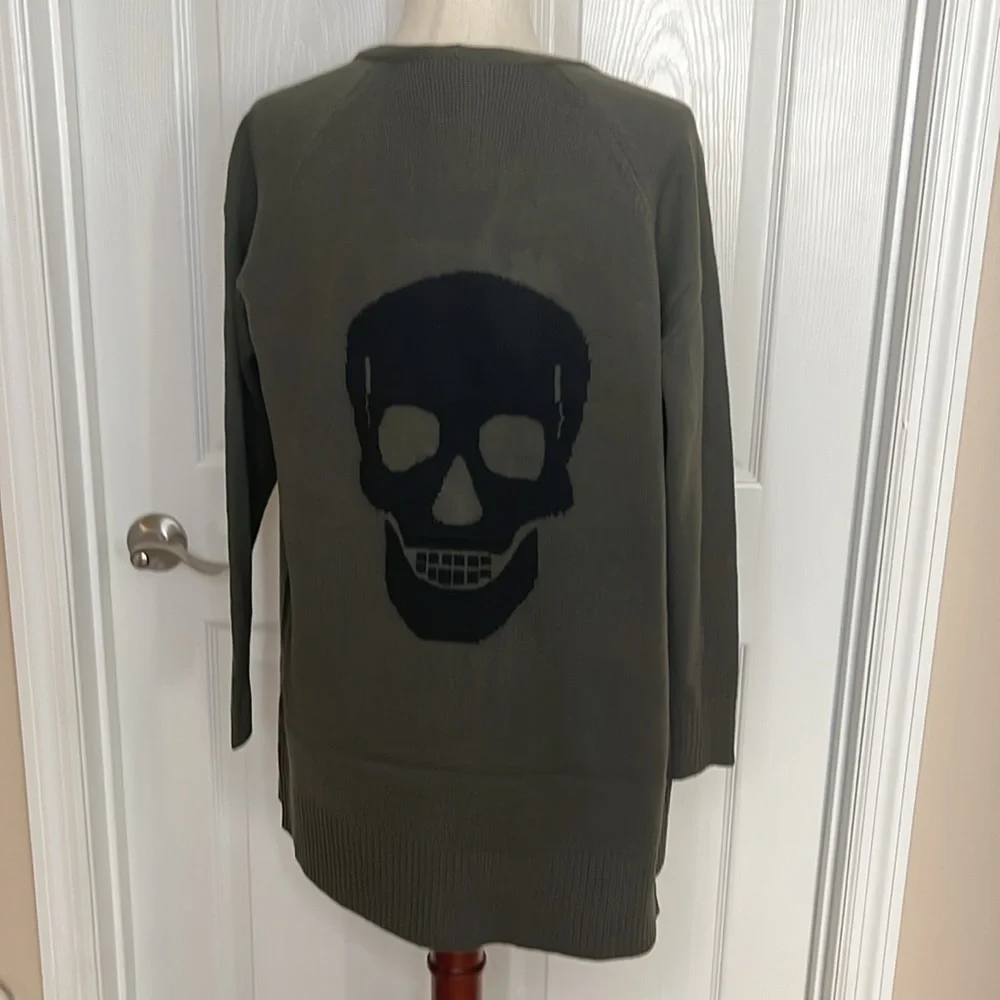 Sweet Romeo Skull Back Open Cardigan - Picture 5 of 10